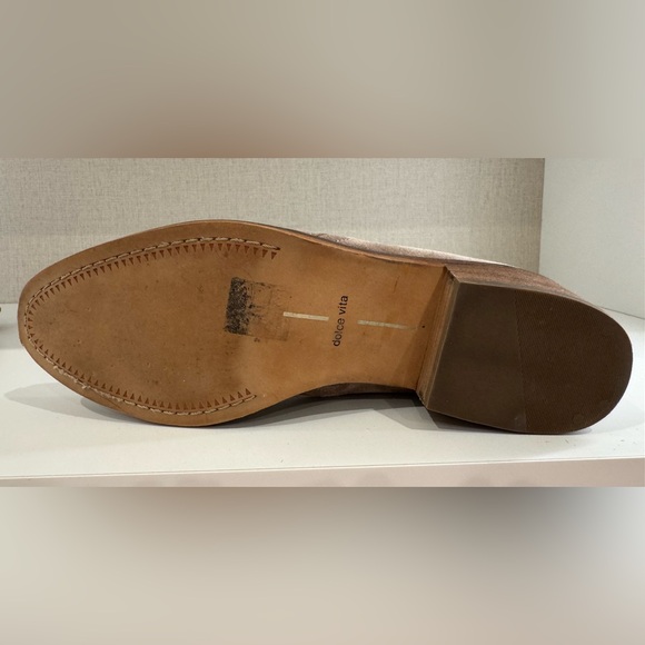 Dolce Vita Taupe Suede Pull On Ankle Bootie Stacked Heel, 9.5, Pre-owned - Picture 11 of 11